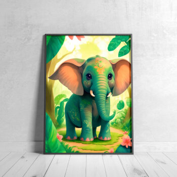 elephant poster for kids