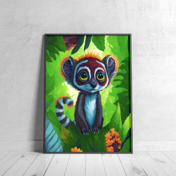 lemur poster for kids