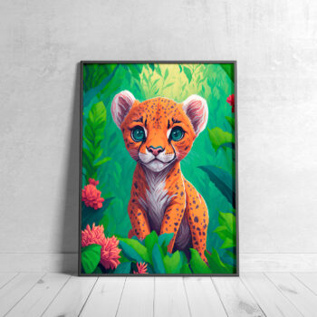 leopard poster for kids