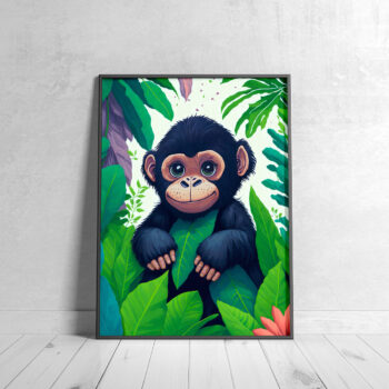 monkey poster for kids