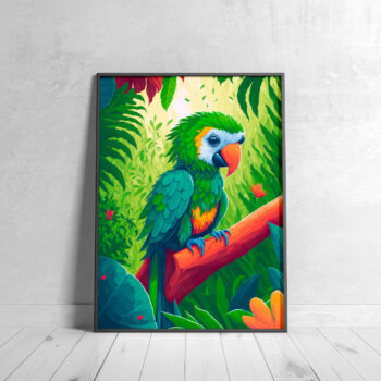 parrot poster for kids