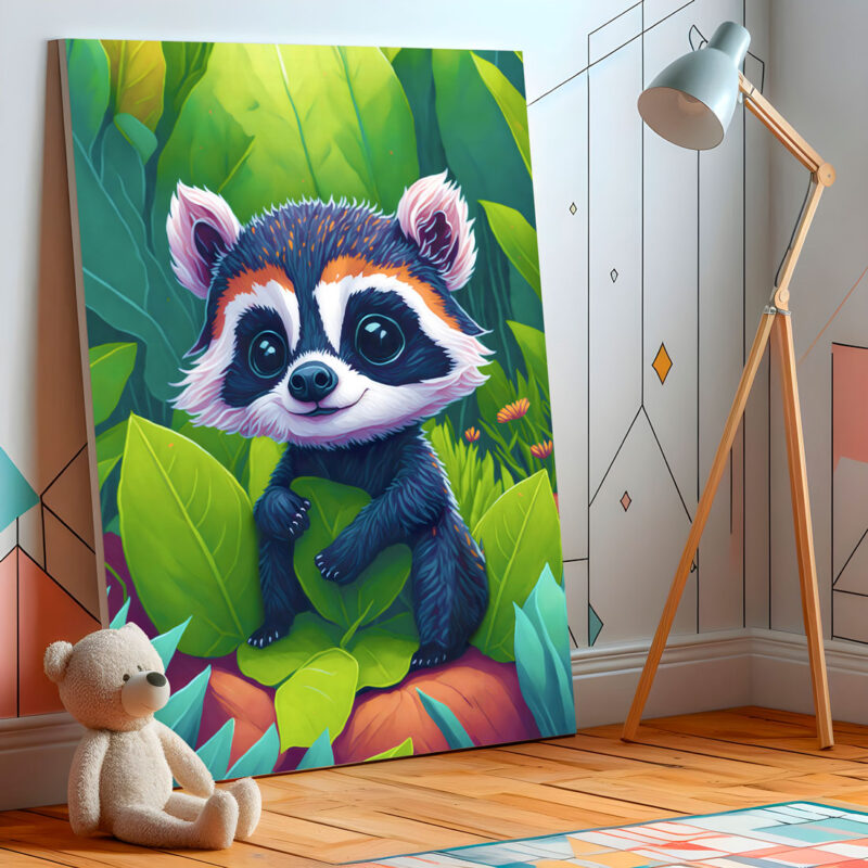 raccoon poster for kids