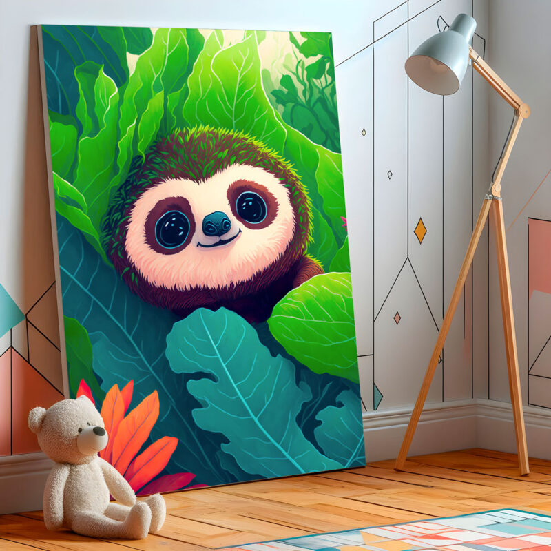 sloth poster for kids