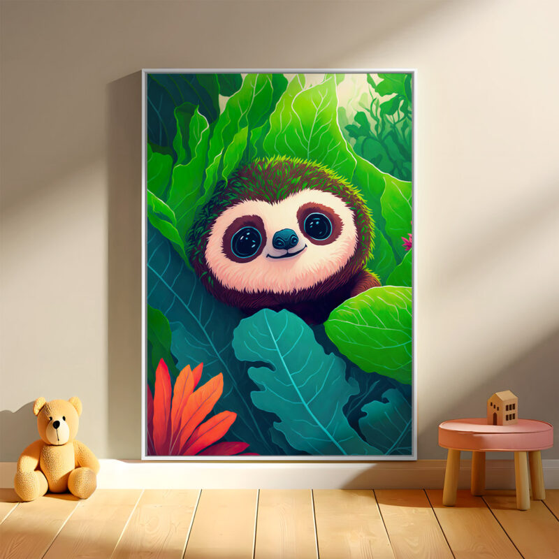 sloth poster for kids