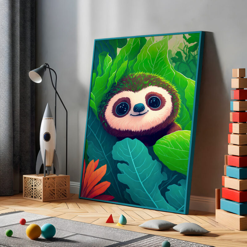 sloth poster for kids