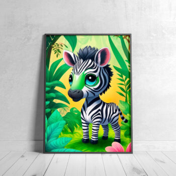 zebra poster for kids